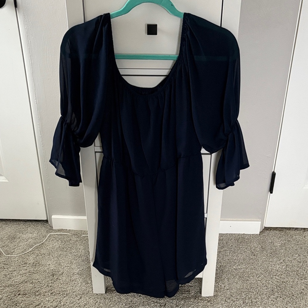 Navy blue romper